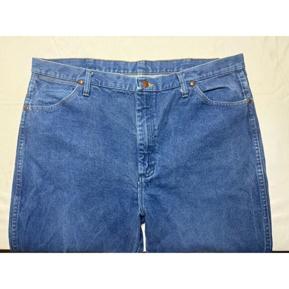 Wrangler 936PWD Men's Regular Fit Straight Leg Western Blue Jeans - Size 40x29 - Picture 5 of 6
